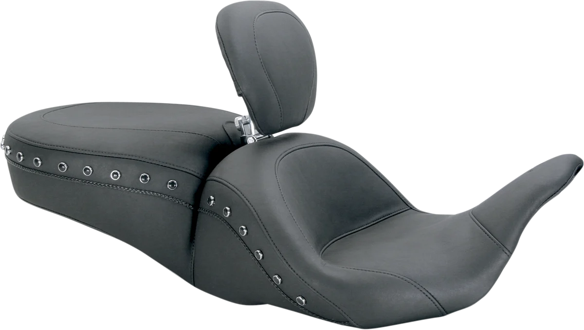 Green MUSTANG Lowdown Seat with Driver Backrest – Black Studded 79705 Flexible