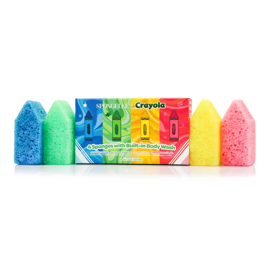 Versatile Crayola Body Wash Infused Buffer Gift Set Prestigious
