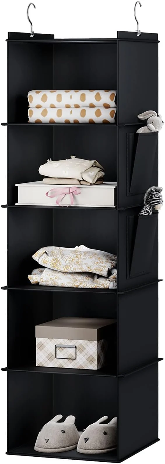 World-Class YOUDENOVA Hanging Closet Organizer 5-Shelf Closet Hanging Storage Shelves BlackAbout ThisOverview Green