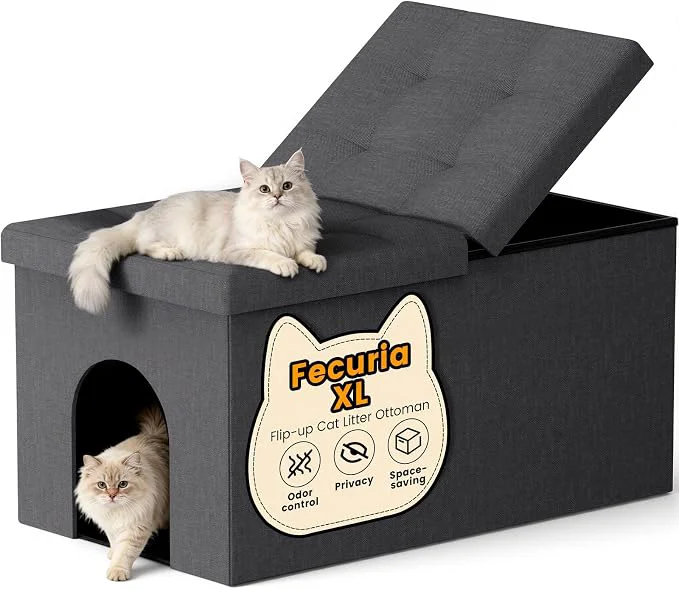 Fine Crafted 3-in-1 Cat Litter Box Enclosure Certified