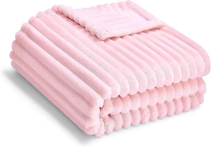 Elite Soft Fleece Baby Blanket Ultra Cozy Pink Baby Blankets Smooth