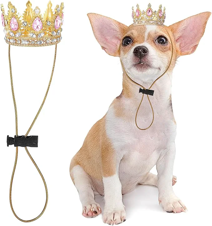 Casual Abbylike Pet Rhinestone King Crown Queen Crown High-Grade