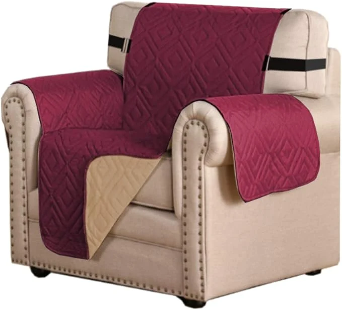 Excellent H.VERSAILTEX Reversible Chair Cover Furniture Protector Anti-Slip Couch Cover Professional