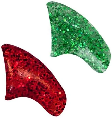 Next-Generation Glitter Christmas Combo Soft Nail Caps Cats Claws 40pk Small Size Flexible