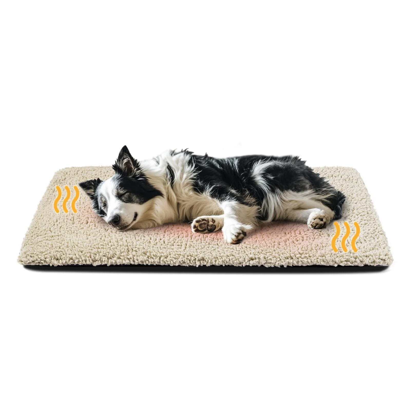 Superior Miguel Dog Bed Mat Self-Heating Pad — 5 Sizes Removable Cover Non-Slip Sherpa Bed Green