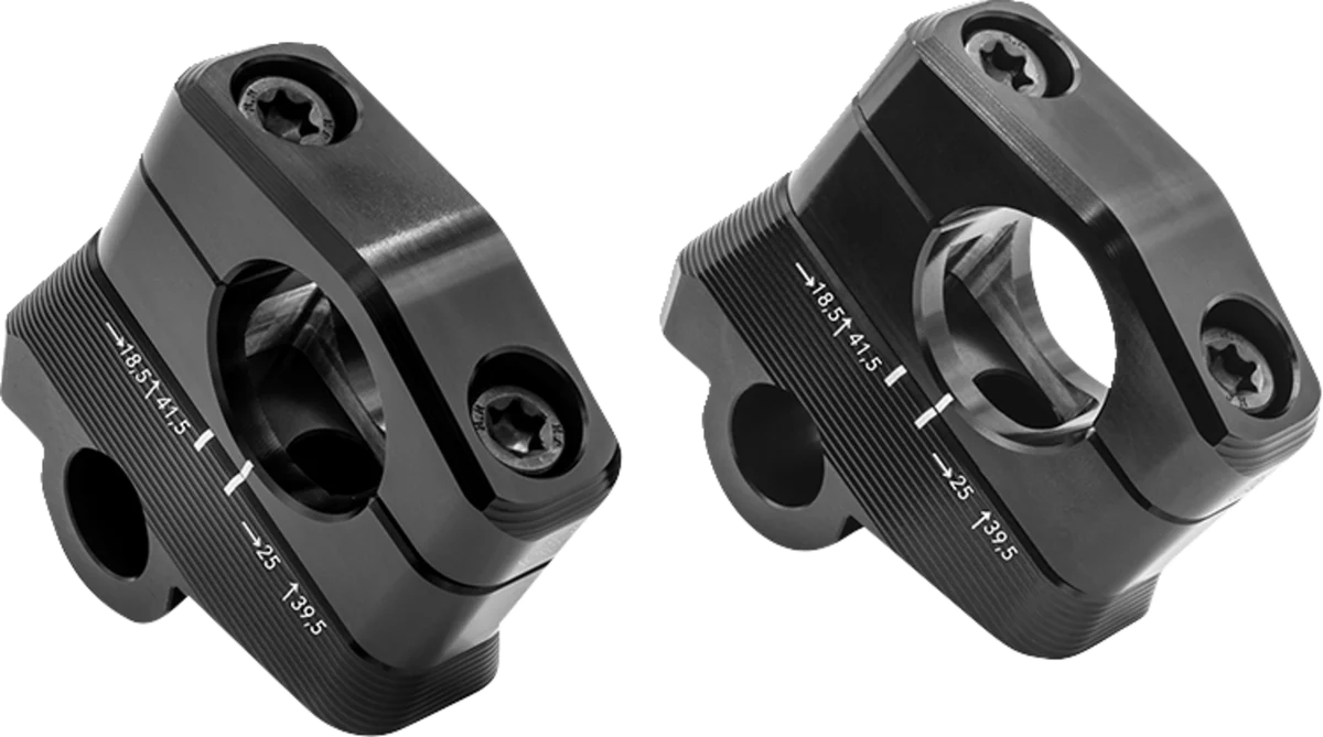 Crafted GILLES TOOLING 1D.GT Risers – Handlebar – Pan America – Black 1DGT-05-B Functional