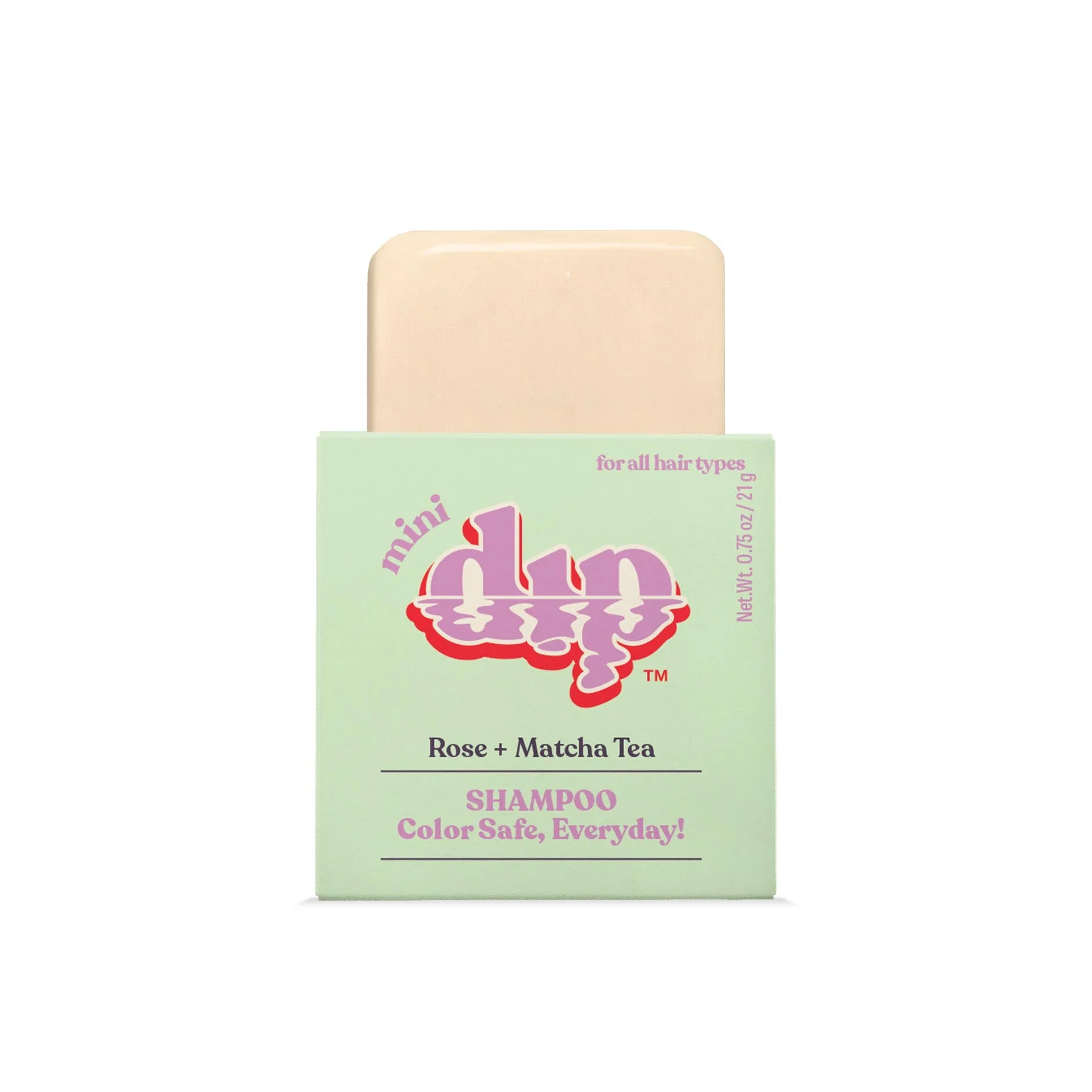 Recyclable Mini shampooing solide Dip Sans danger pour les cheveux colorés usage quotidien – Rose thé matcha Smooth