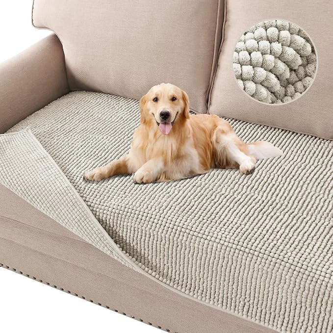 Comfortable H.VERSAILTEX Plush Chenille Dog Bed Cover Thick Soft Sofa Cover Pure