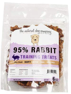 Convenient The Natural Dog Company All Natural Soft Meat Training Treats Rabbit 6oz Minimalist