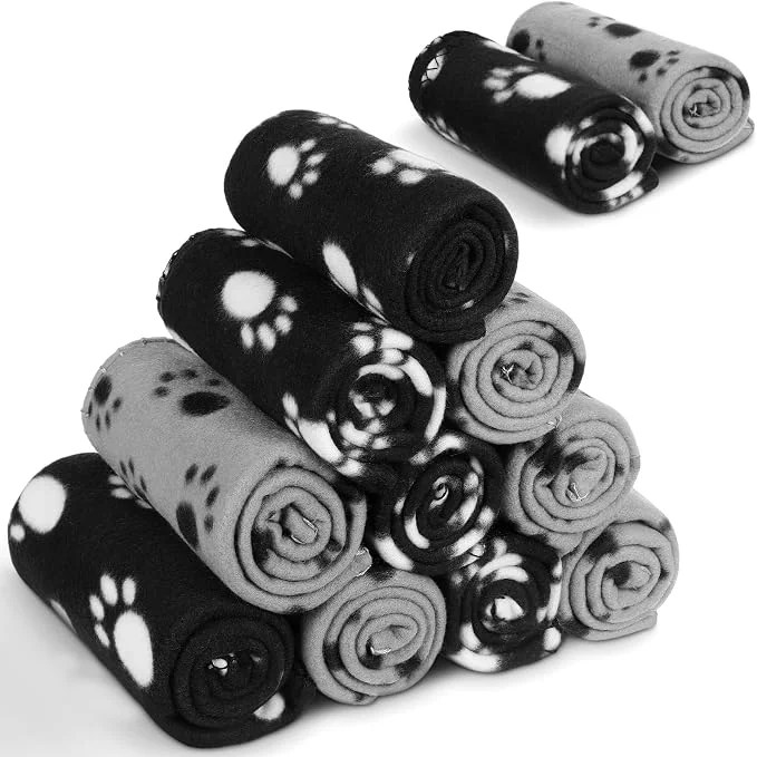 Convenient Tegeme 12 Pieces Fleece Blankets Environmentally Friendly