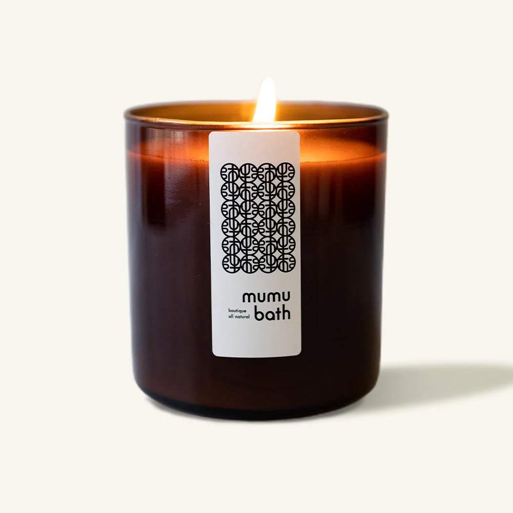 Flexible Bougie parfumée de luxe naturelle en jarre ambrée – Thé Taïwanais Mt. Ali Contemporary