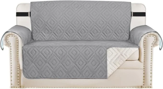 Dependable H.VERSAILTEX Reversible Loveseat Cover Furniture Protector Anti-Slip Water Casual