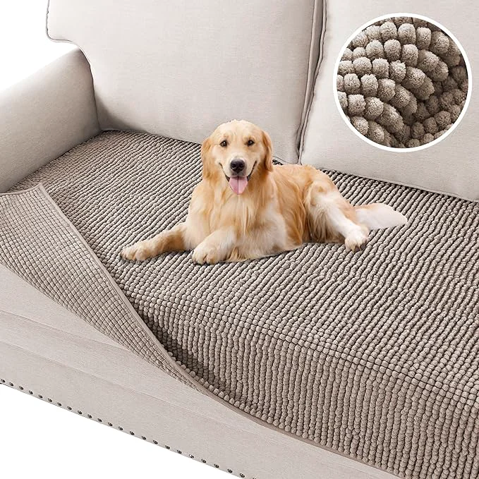 Elegant H.VERSAILTEX Plush Chenille Dog Bed Cover Thick Soft Sofa Cover Dependable