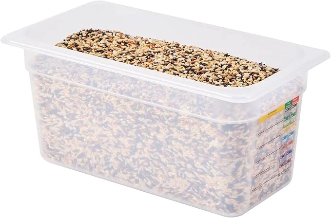 Natural Restaurantware Food Storage Container 10 Pack of 12.7 x 6.8 x 5.9 Inches Plastic Stackable Storage Box White Reusable Label Container Dishwasher Safe For Restaurants And KitchensAbout ThisOverview High-Grade