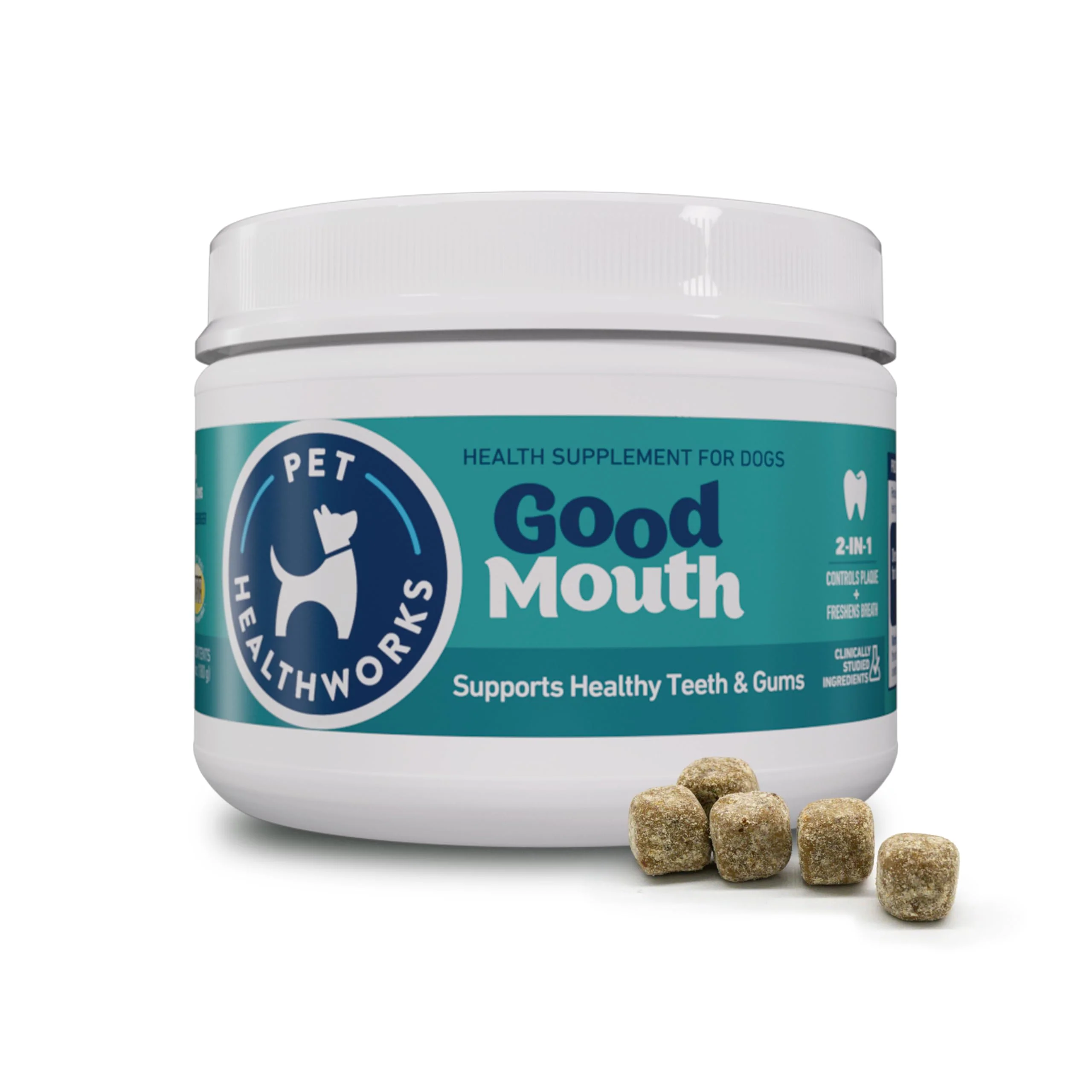 Crafted Pet HealthWorks Good Mouth Dental Chews for Dogs – Fresh Breath Plaque Control Selected