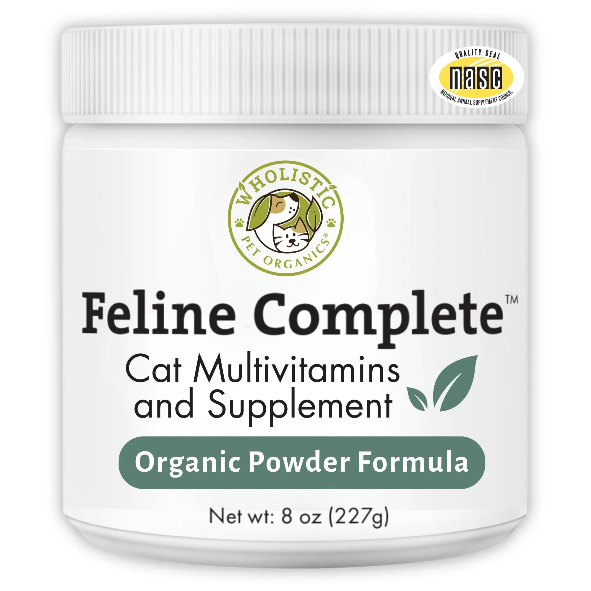 Luxury Wholistic Pet Organics Feline Complete – Multivitamin Probiotic Powder for Cats Digestive Coat Support Superior