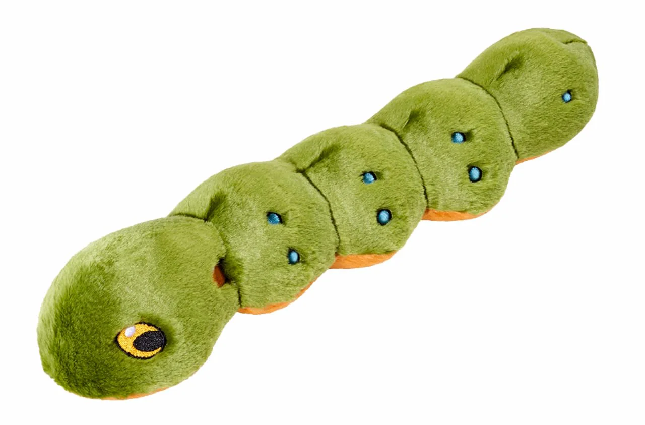 Excellent Fluff Tuff Katie The Caterpillar — 18-Inch Plush Dog Toy Efficient