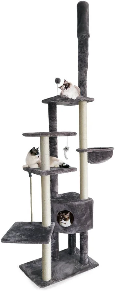 Official Furhaven 100 -113 Tall Cat Tree Premium Material