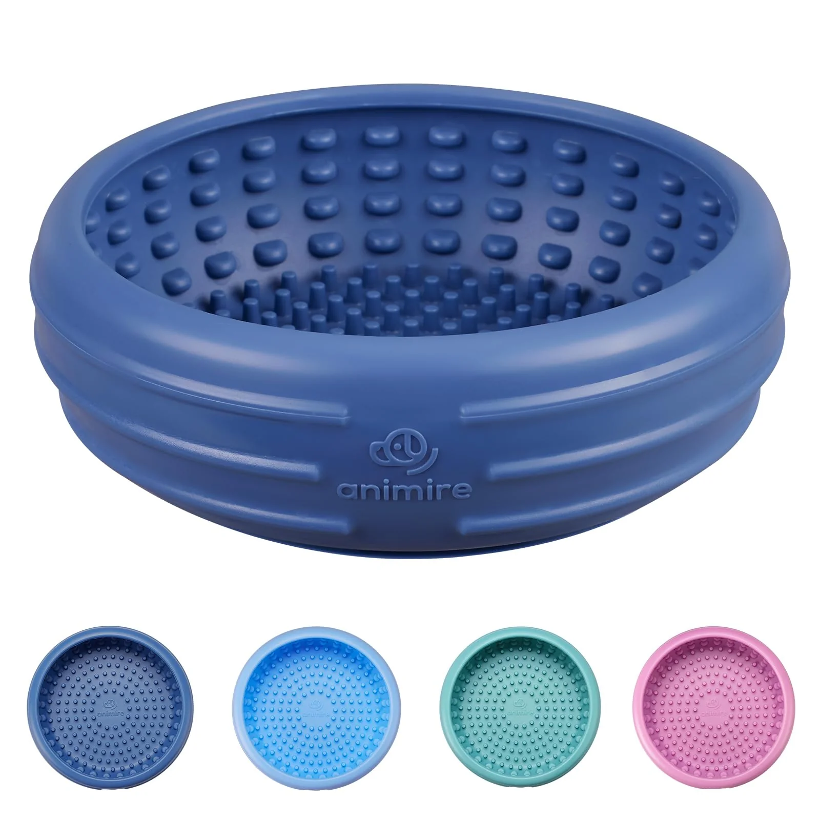 Artisan Animire Dog Lick Bowl ze Lick Mat — Non-Slip Slow Feeder for Anxiety Enrichment Comfortable