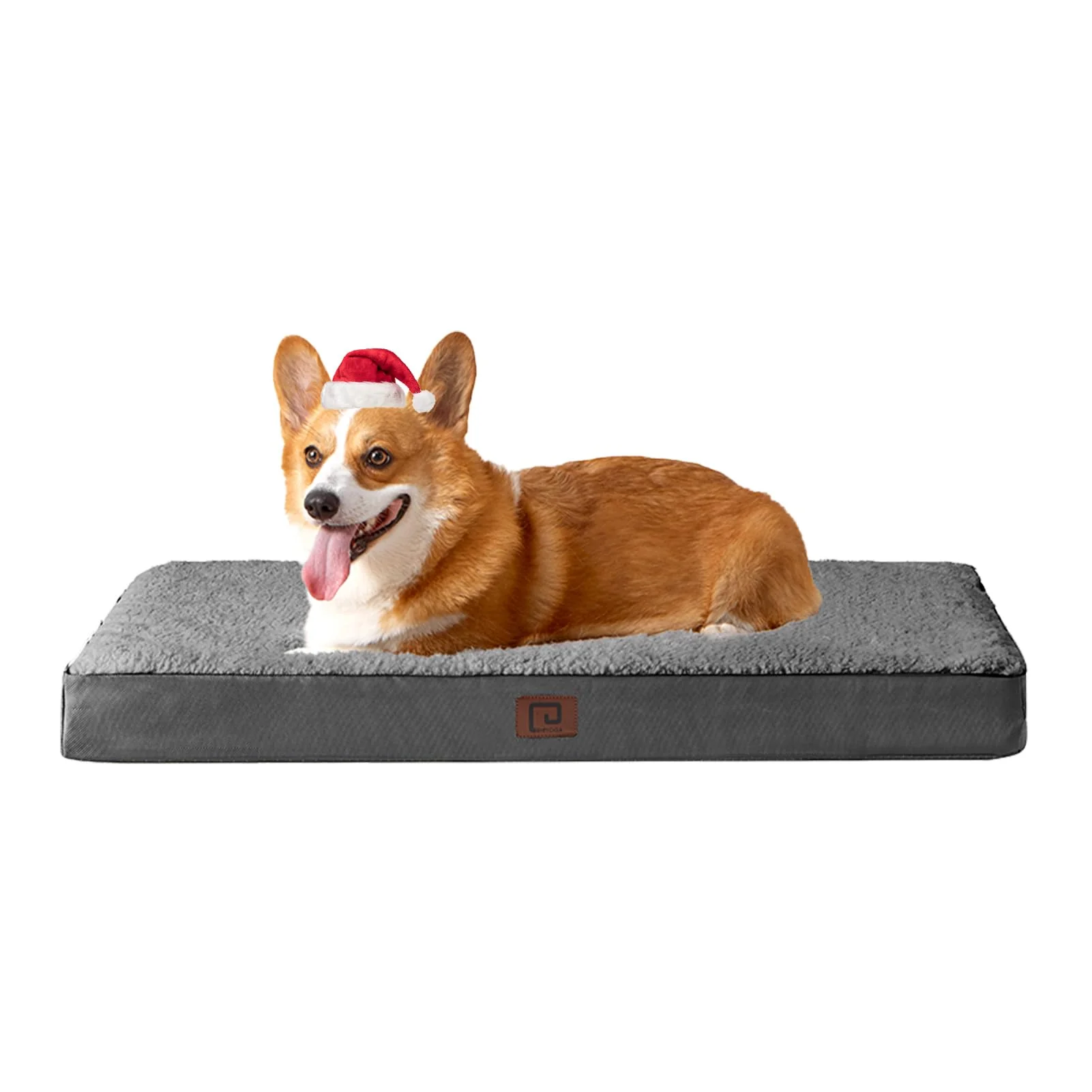 Eco-Friendly EHEYCIGA Orthopedic Dog Bed for Large Dogs – 35×23 Grey Removable Cover Efficient