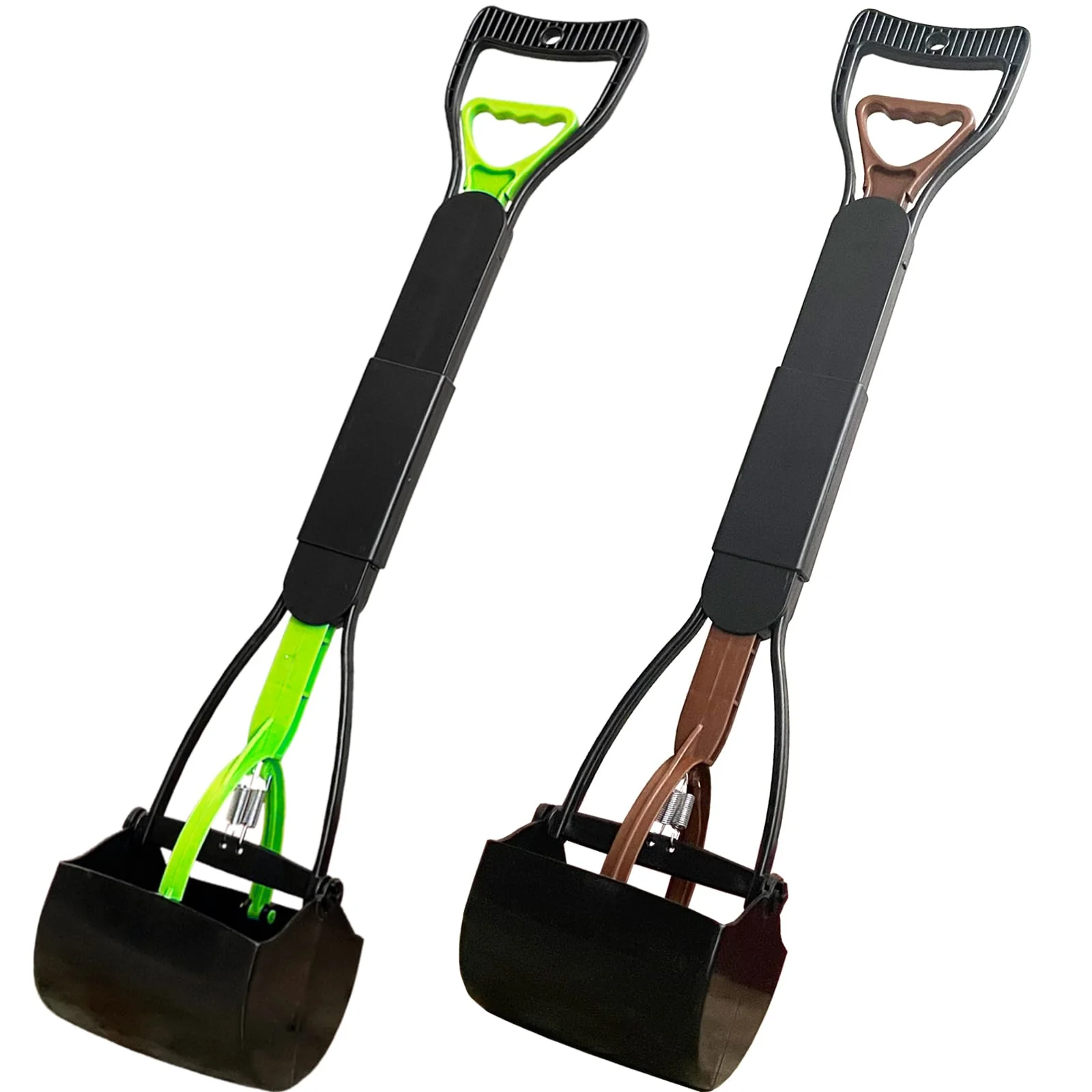 Casual ienjoyed 2 Pieces Pooper Scooper – Large Foldable Dog Poop Scoop with Long Handle 28-inch Proven