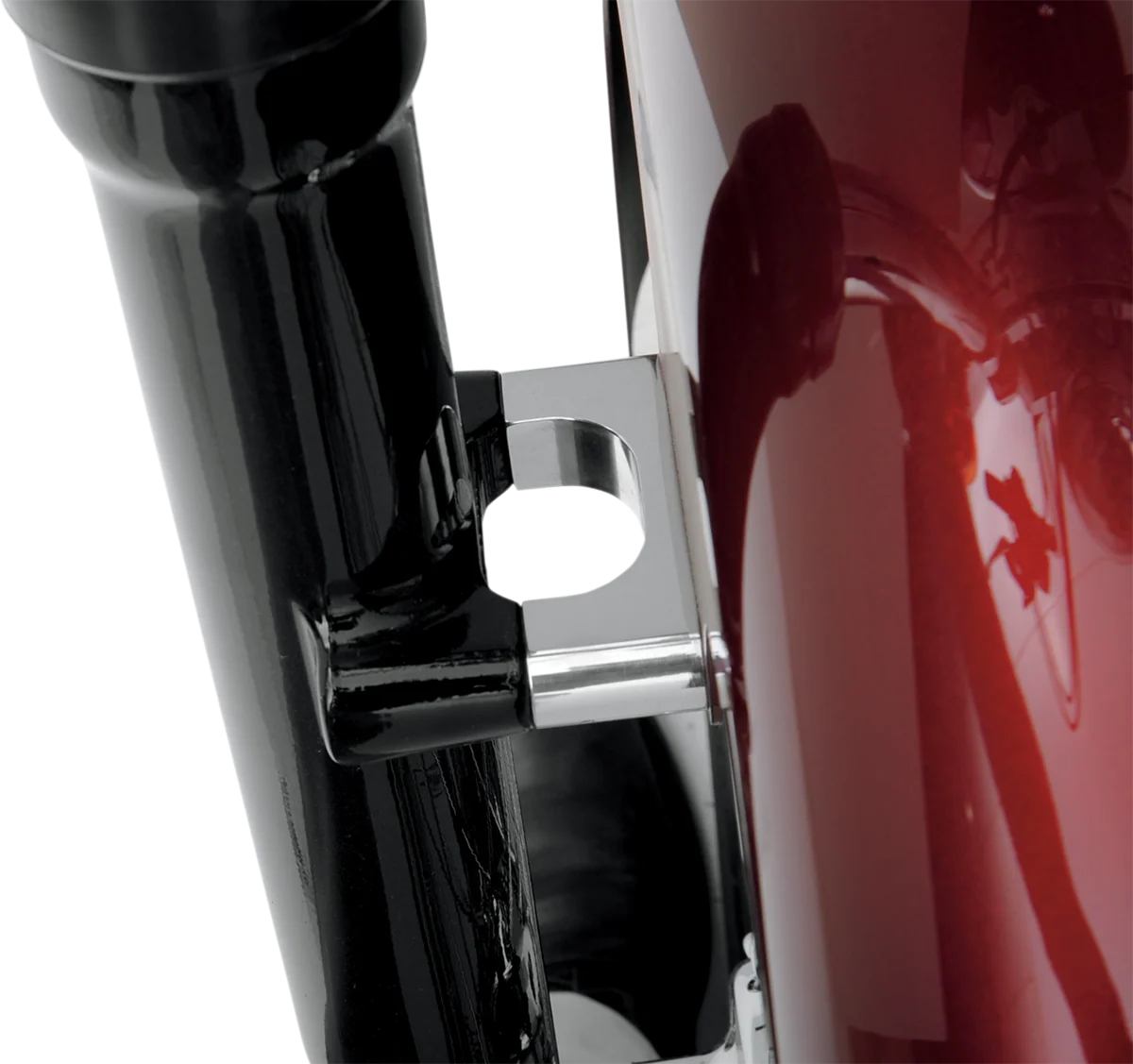 Smooth KLOCK WERKS Hugger Front Fender Mounting Blocks – For 21 Wheels – Chrome KWFS-02-0106-C Reusable
