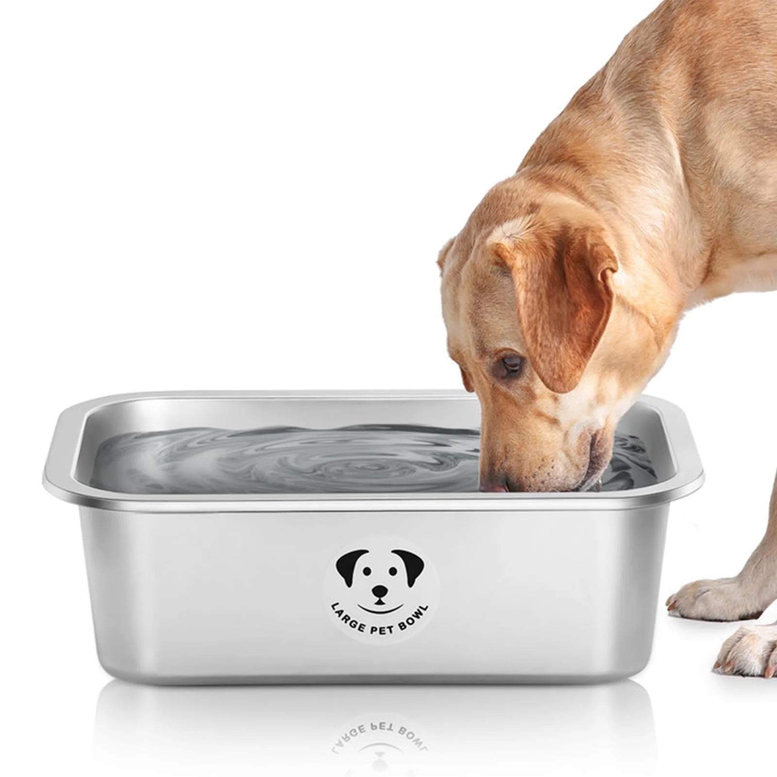 Elite GIXSEGIE Stainless Steel Dog Bowls for Large XL Dogs — 2.65 Gallons High-Performance