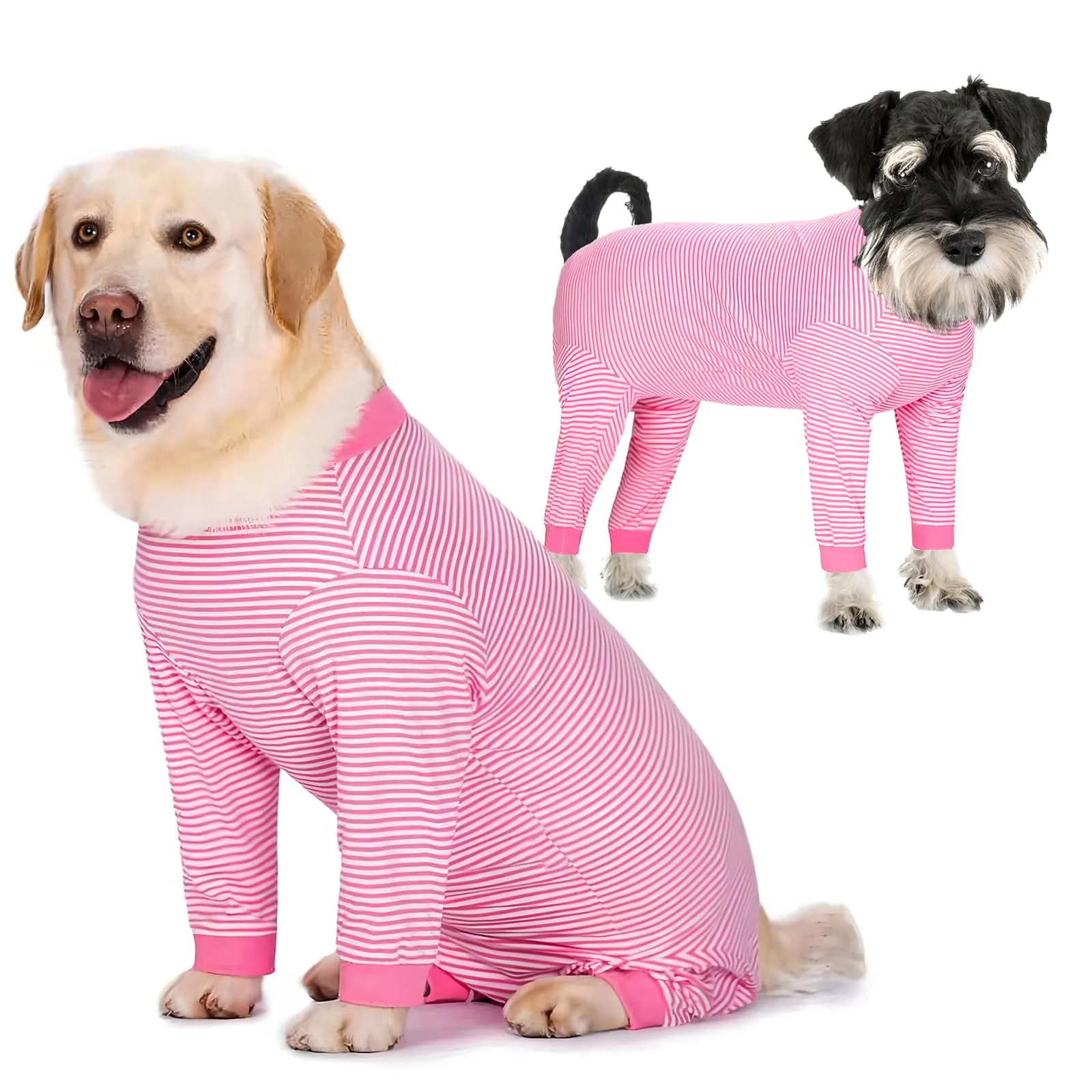 World-Class Yeapeeto Dog Recovery Suit XL Pink — Cone Full-Body Coverage Shedding Control Selected