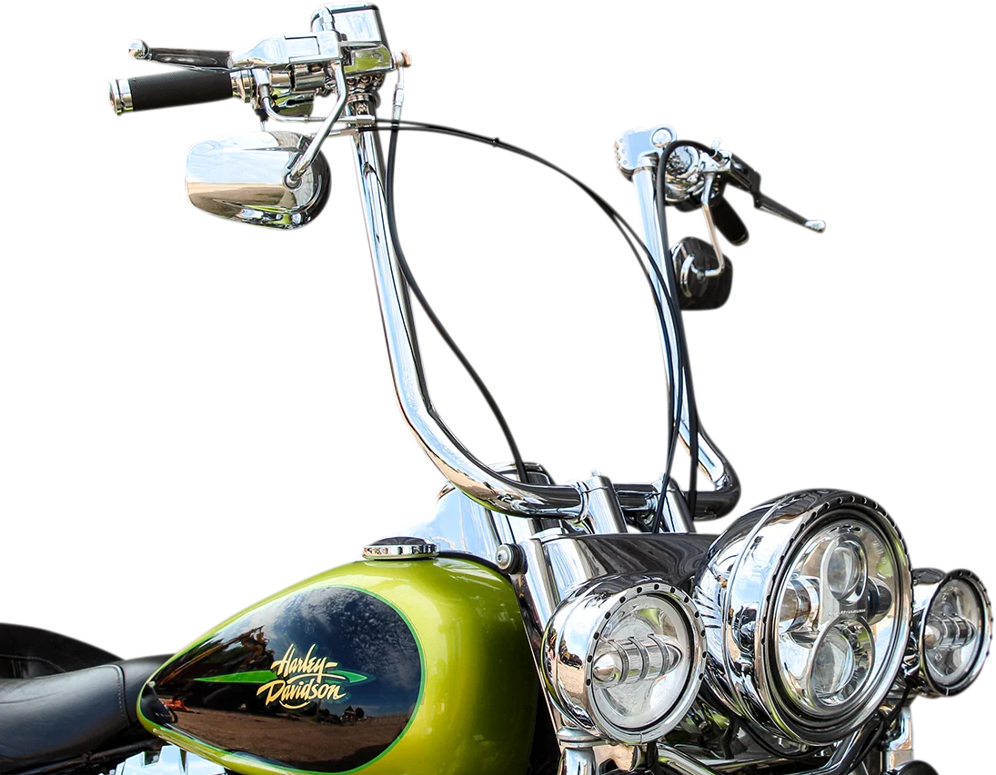Crafted KLOCK WERKS Handlebar – Klip Hanger – 19 – Chrome KWH-02-0590-C Green