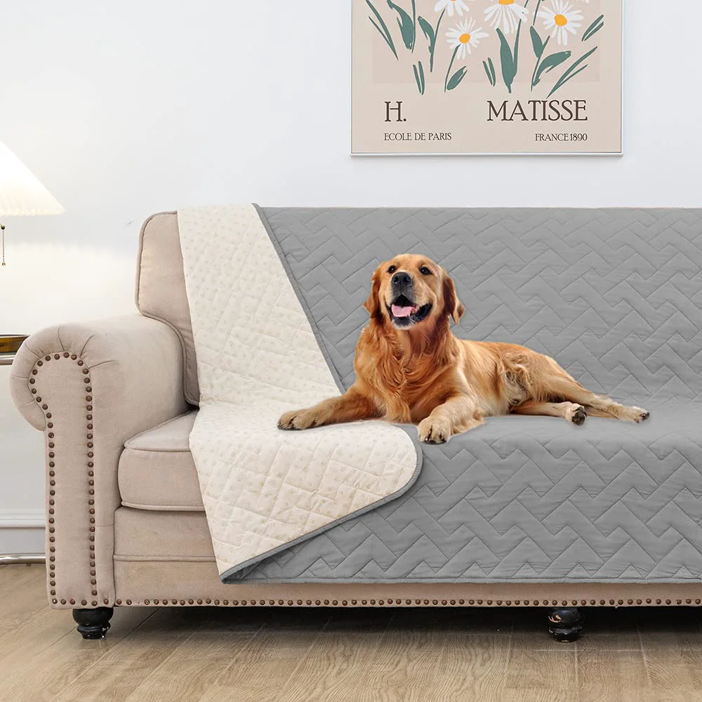 Carefully Designed fuguitex Waterproof Dog Bed Cover – Sofa Protector Anti-Slip Mat Microfiber with TPU Coating Easy-to-Use