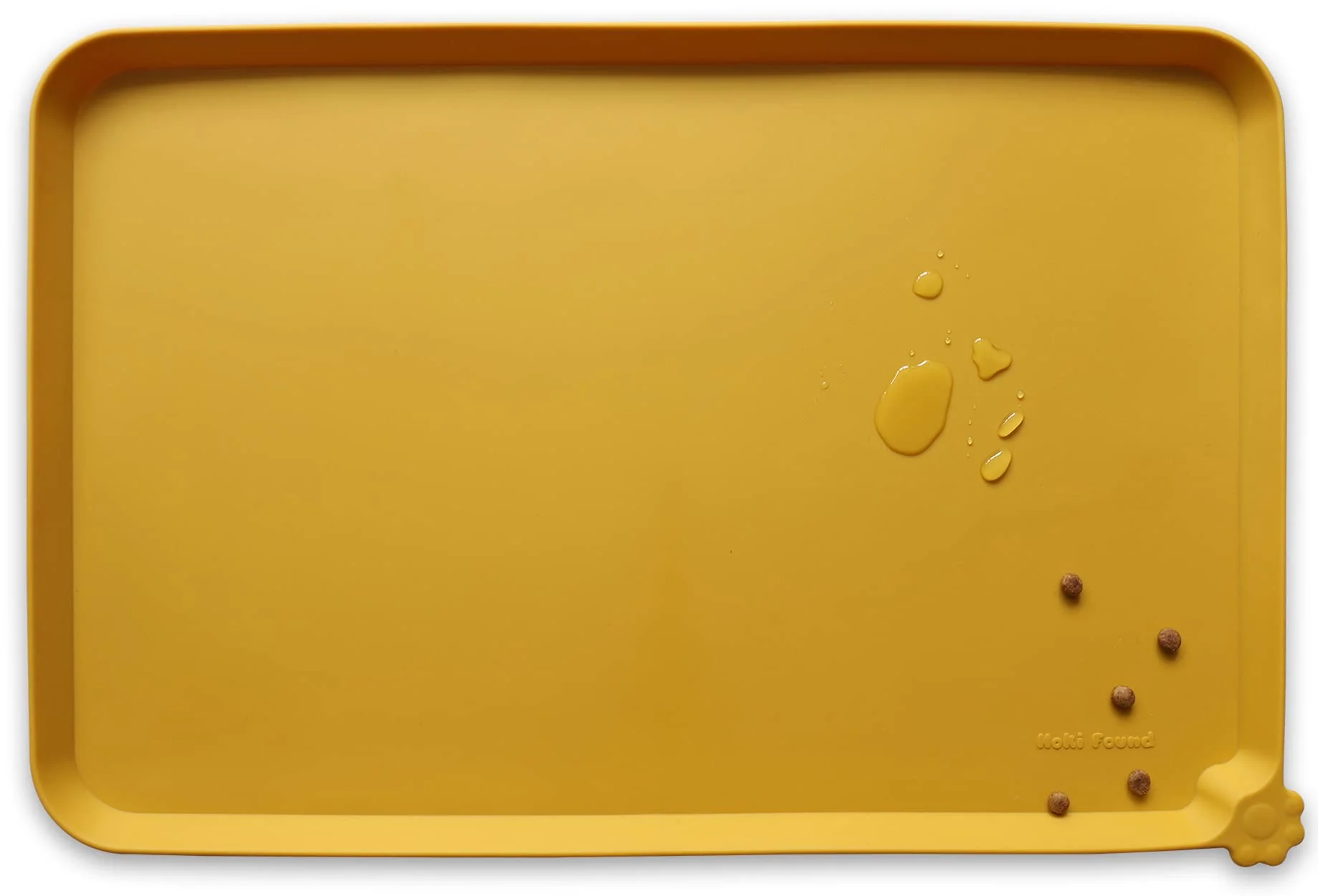 Carefully Designed Hoki Found L Silicone Non Slip Pet Feeding Mat – 22x14in Honey Anti-Slip Waterproof Stylish