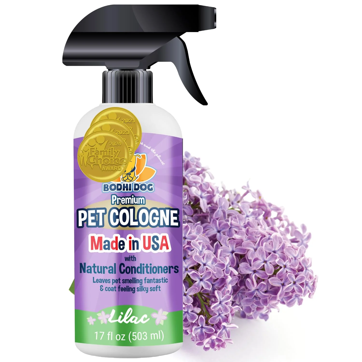 First-Class Bodhi Dog Premium Lilac Cologne – Deodorizing Pet Perfume Conditioning Spray 17 oz Quality