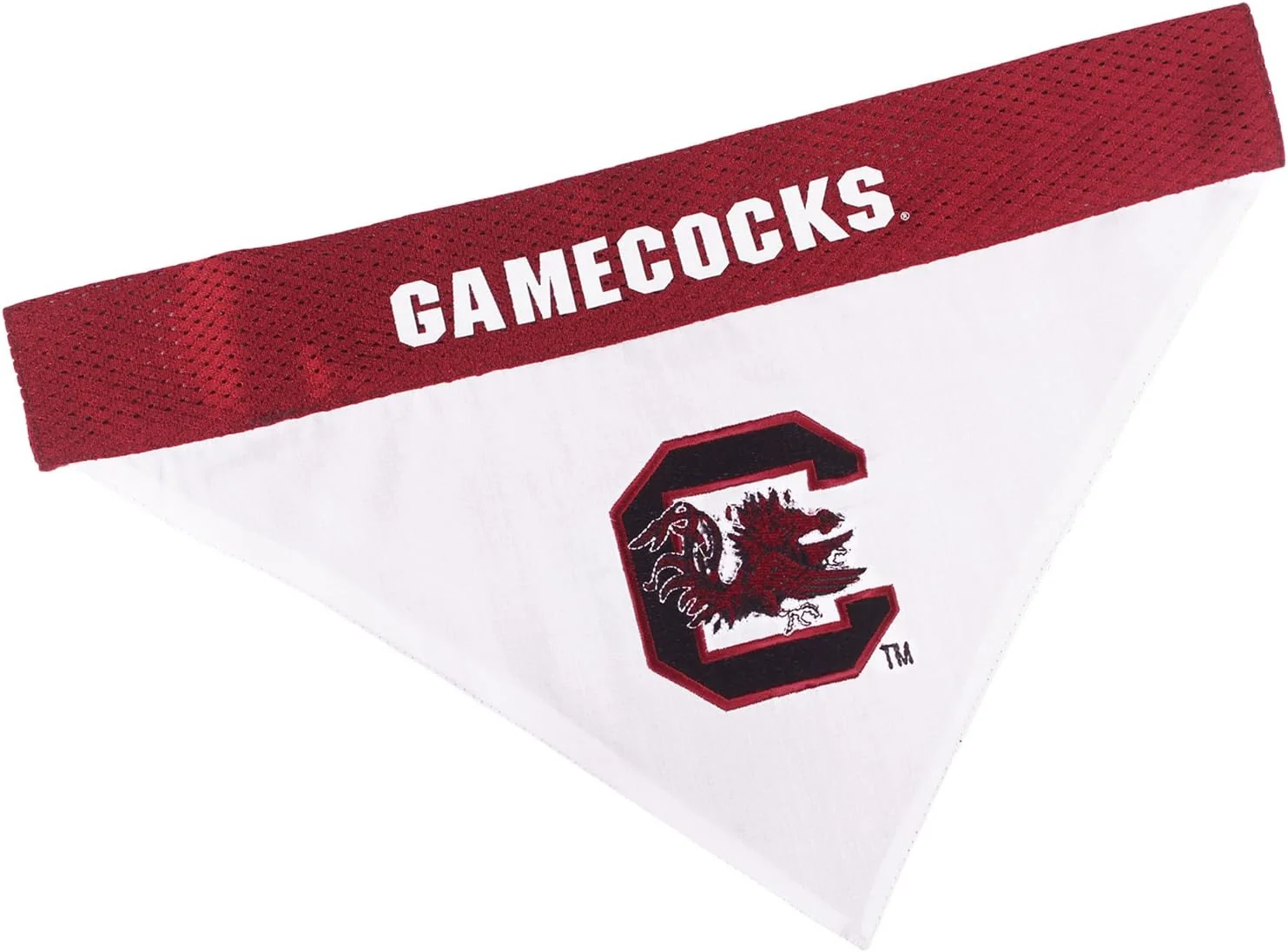 Functional Pets First Collegiate Pet Accessories Reversible Bandana South Carolina Gamecocks Large X-Large Verified