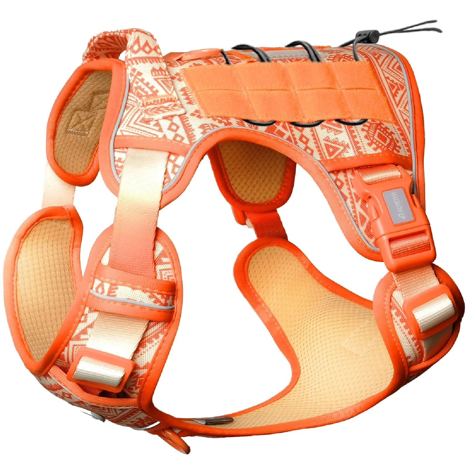 User-Friendly AUROTH Tactical Dog Harness for Large Dogs – No Pull Adjustable Reflective Vest Contemporary