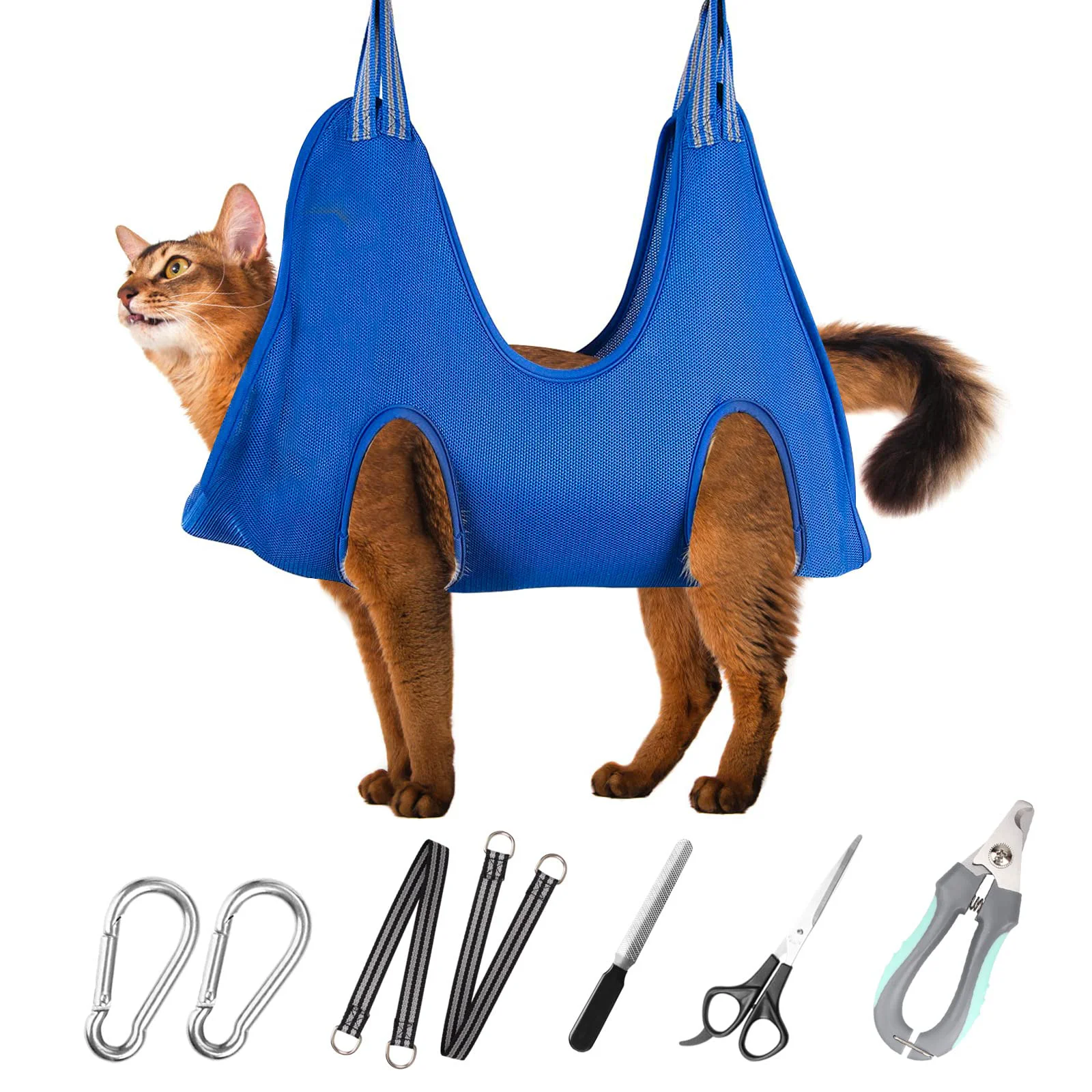 Smooth ATESON Pet Grooming Hammock Harness for Cats XS Dogs Home Nail Trimming Kit Original