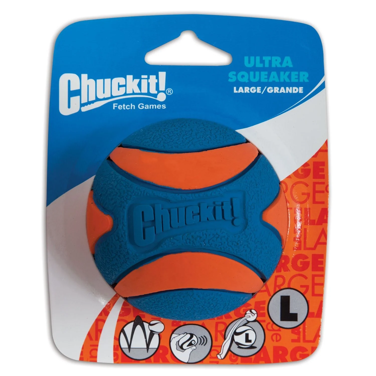 Eco-Friendly Chuckit Ultra Squeaker Ball Large – 3 Pack for High-Bounce Fetch Lightweight
