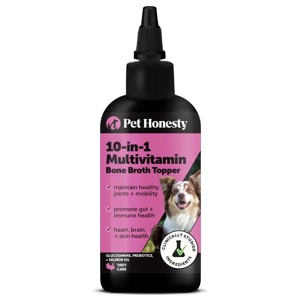 Verified Pet Honesty Dog Multivitamin with Salmon Oil – Allergy Itch Relief Digestion Skin Coat Support 12 oz Luxury