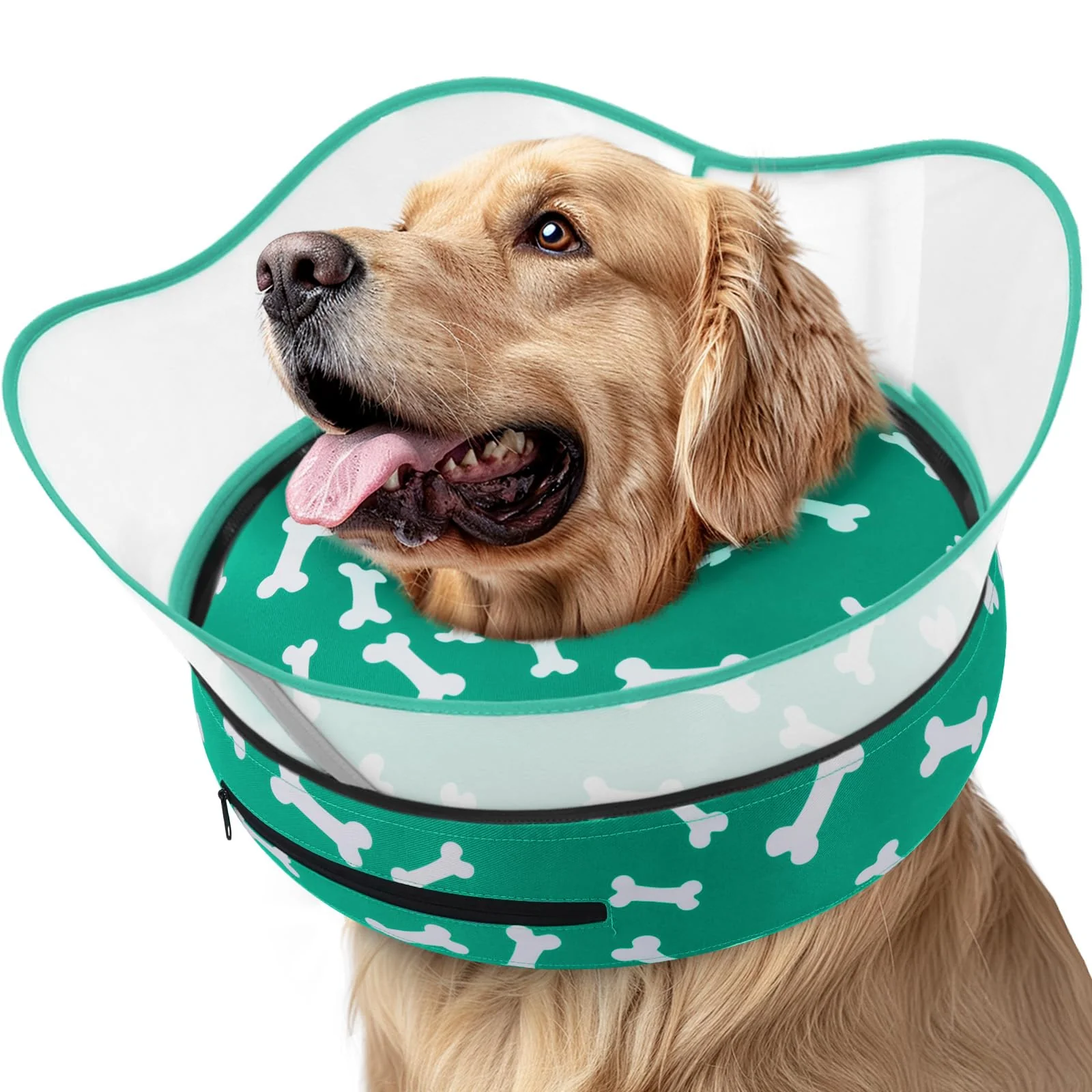 Comfortable Supet Raised Inflatable Dog Cone Collar – Soft Donut E-Collar for Dogs Solid