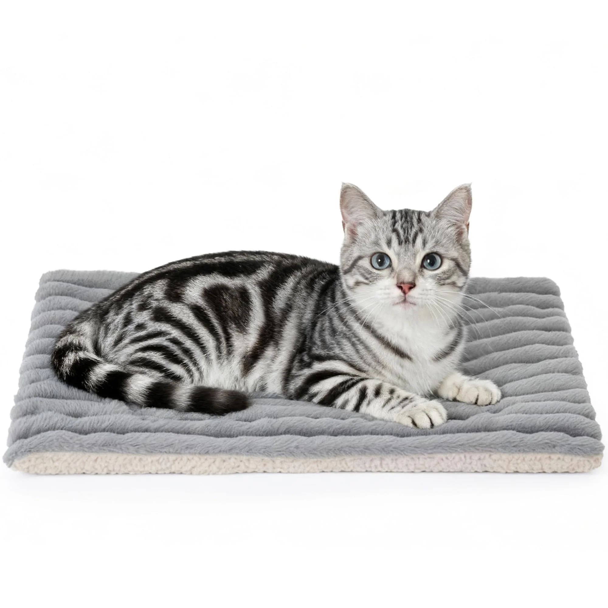 Flexible Petvolve Self-Warming Bed 2 Pack 22×16 Inch Reversible Self-Heating Mat for Cats Dogs Breathable