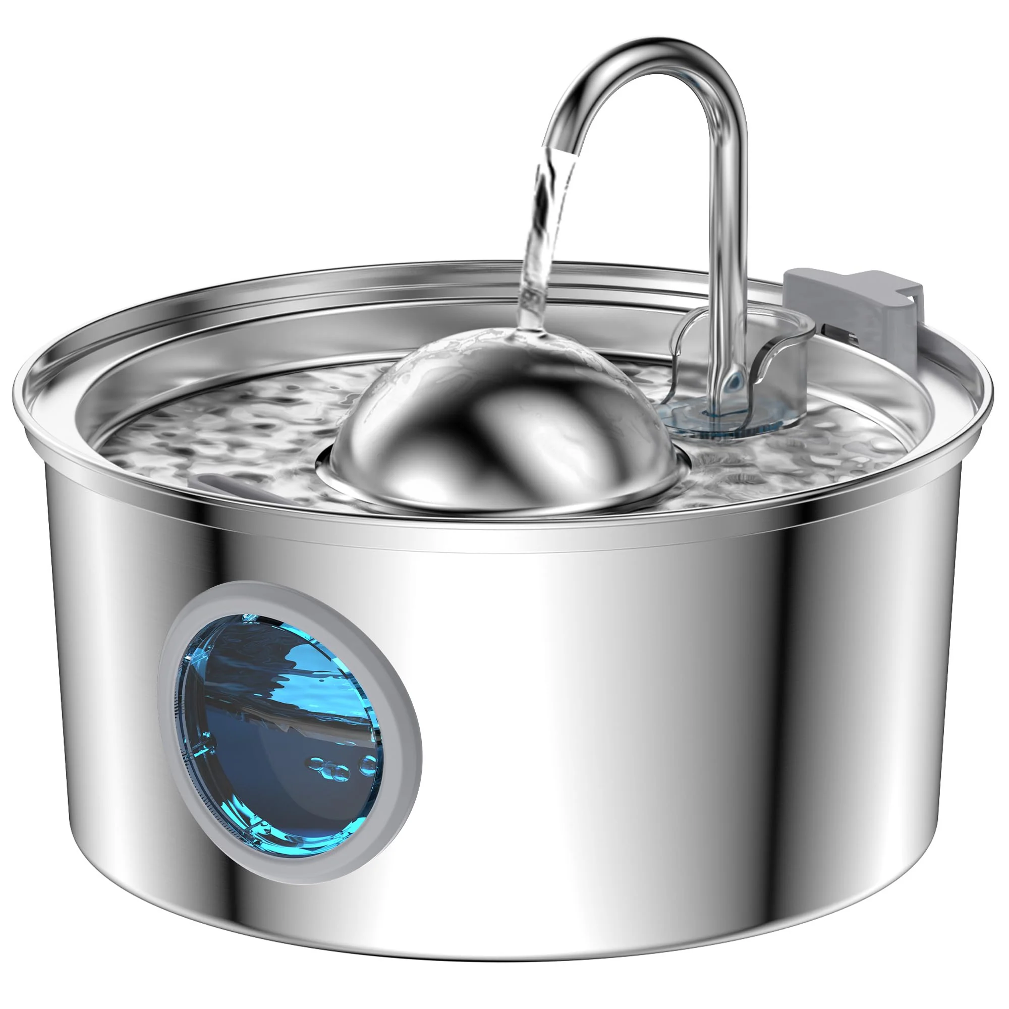 Specialty AONBOY Cat Water Fountain Stainless Steel 108oz 3.2L Silent Pump Multi-Filter Soft