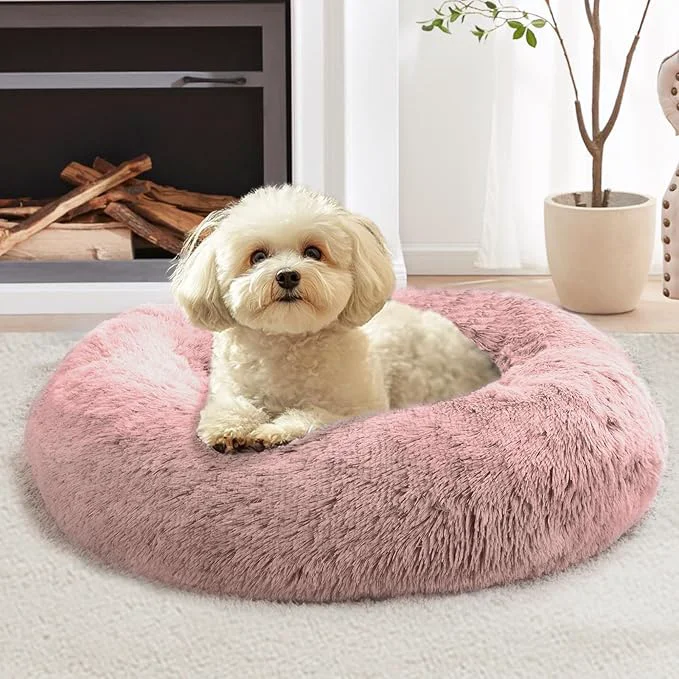 Certified JOLLYVOGUE Calming Small Dog Cat Bed Premium Material
