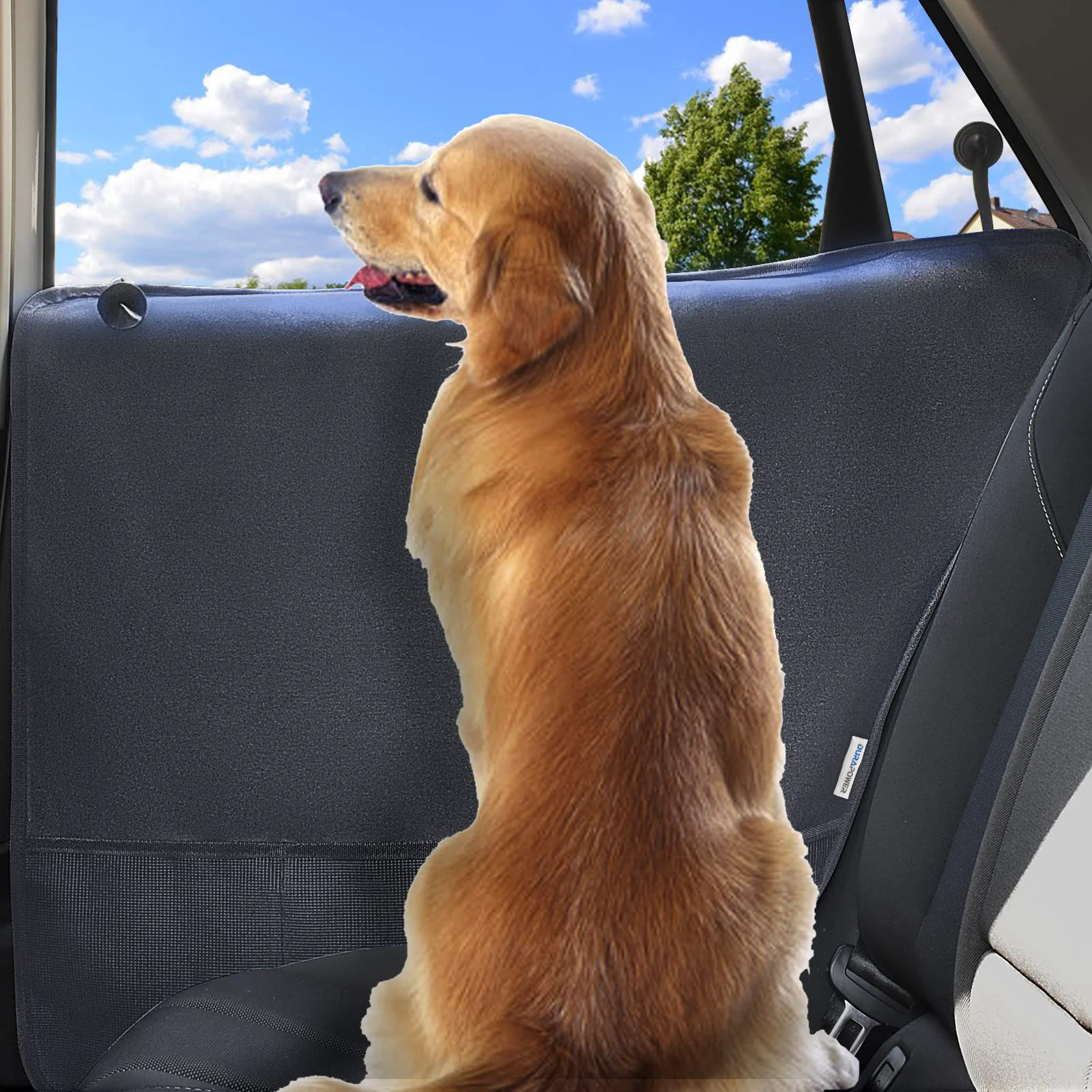 Premium Durapower Dog Car Door Protector – 2 Pack Extra Large Waterproof 600D SUV Truck Covers Convenient