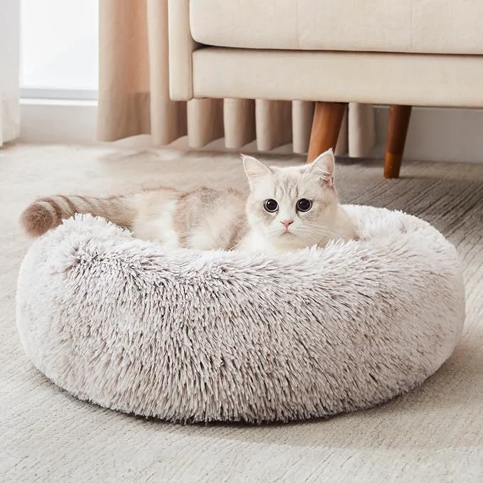 World-Class WESTERN HOME WH Calming Dog Cat Bed Anti-Anxiety Donut Cuddler Warming Cozy Top-Quality