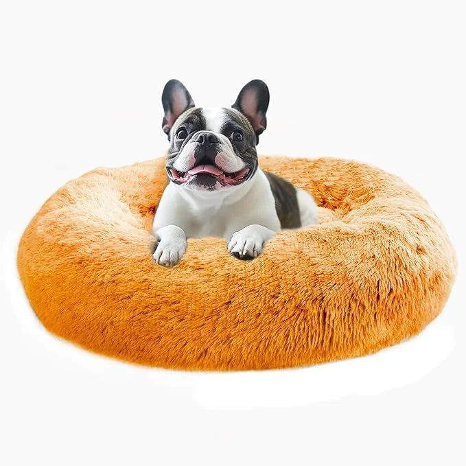 Consistent JOLLYVOGUE Calming Dog Bed Medium Size Dog Anti-Anxiety Donut Medium Pet Bed Quality