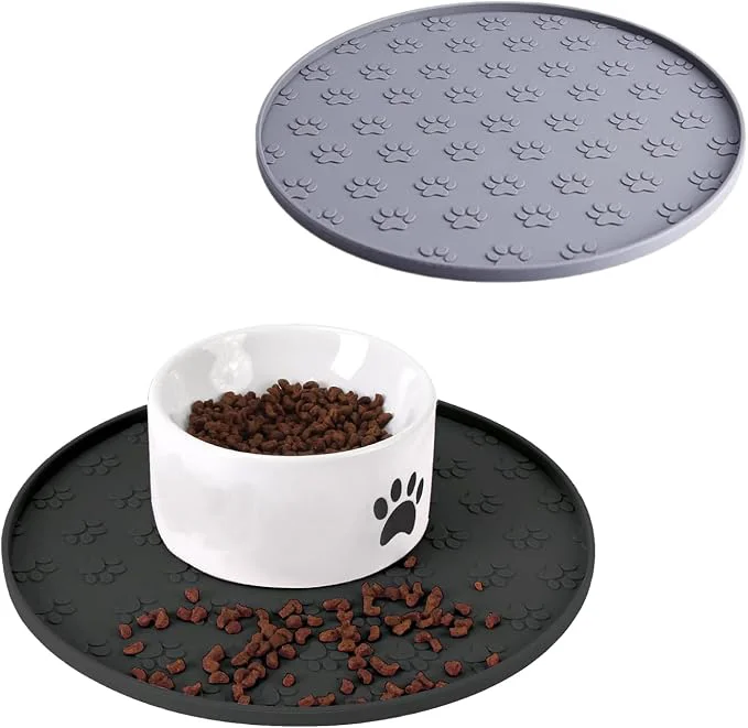 Breathable Dog Food Mat – Waterproof Cat Bowl Mat Silicone Pet Food Mat Soft