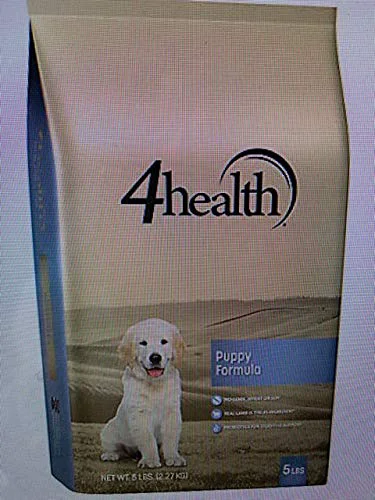 Premium 4health Puppy Lamb Formula Dry Dog Food – 5 lb Bag Lamb-First Recipe with DHA Probiotics Convenient