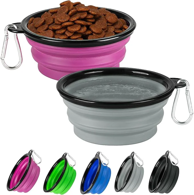 Premium Material Collapsible Dog Bowl 2 Pack Dog Water Bowls Next-Generation