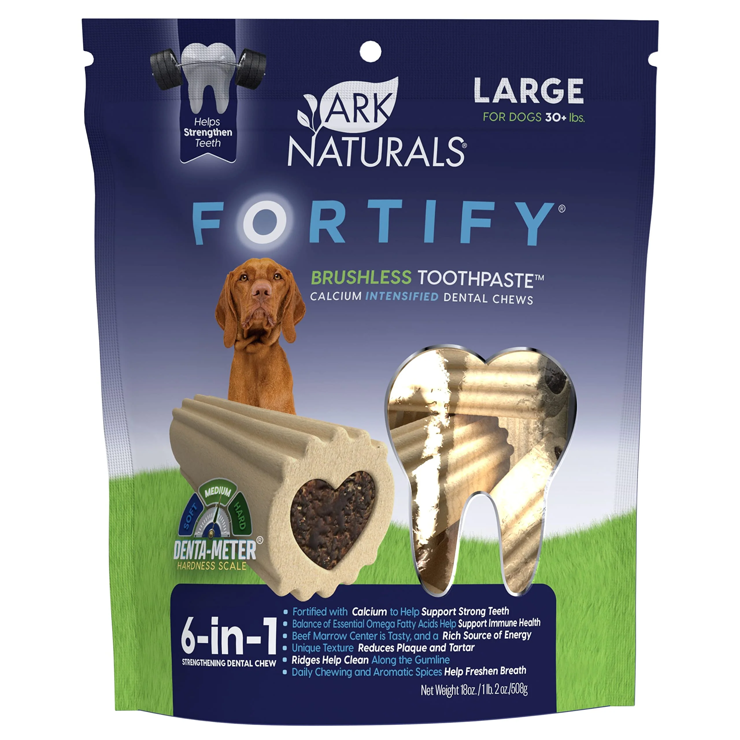 Fashionable ARK NATURALS Fortify Brushless Toothpaste – Large Breed Dog Dental Chews 18oz Genuine
