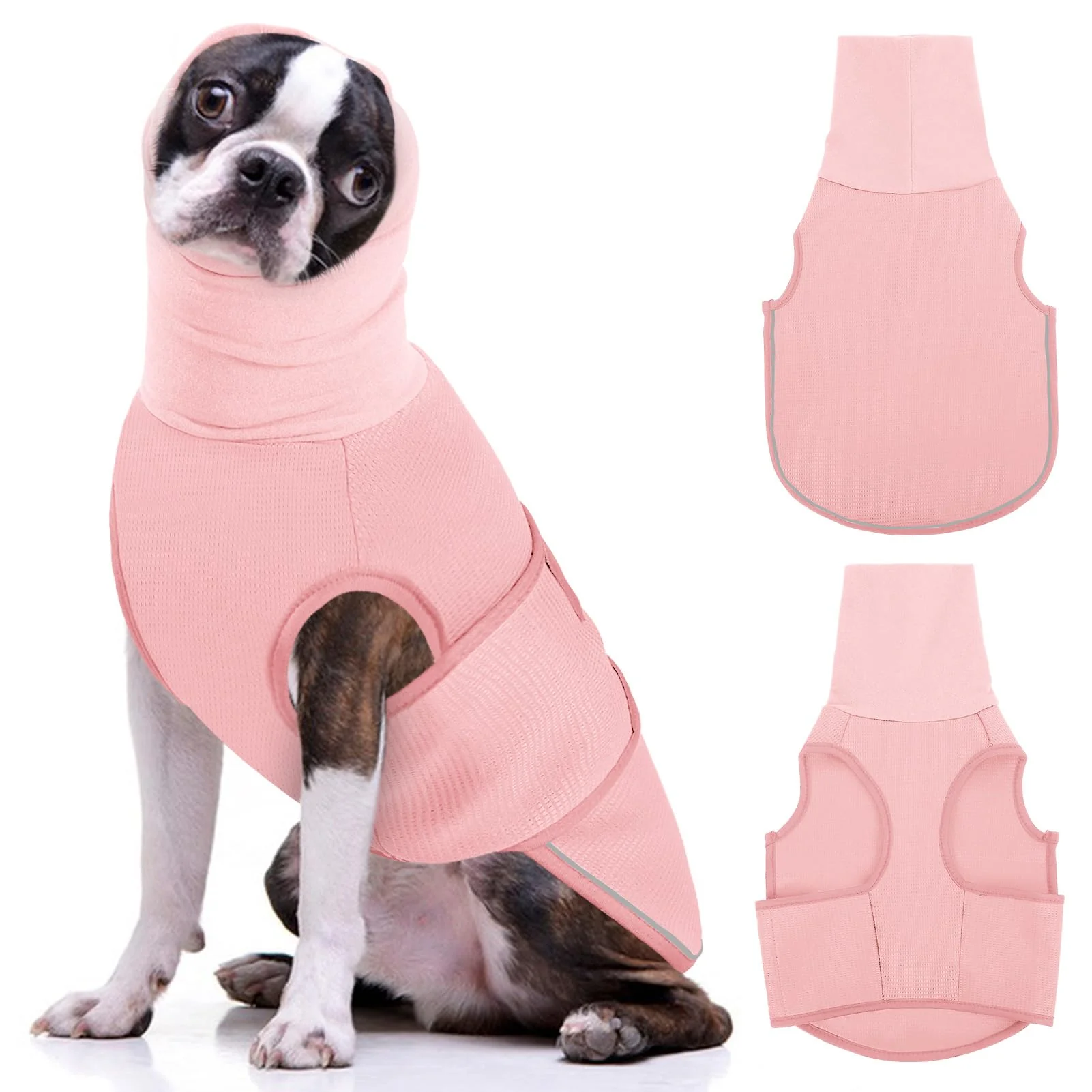 Excellent AOFITEE Dog Anxiety Vest – Calming Thunder Hoodie for Dogs Travel Noise Luxury