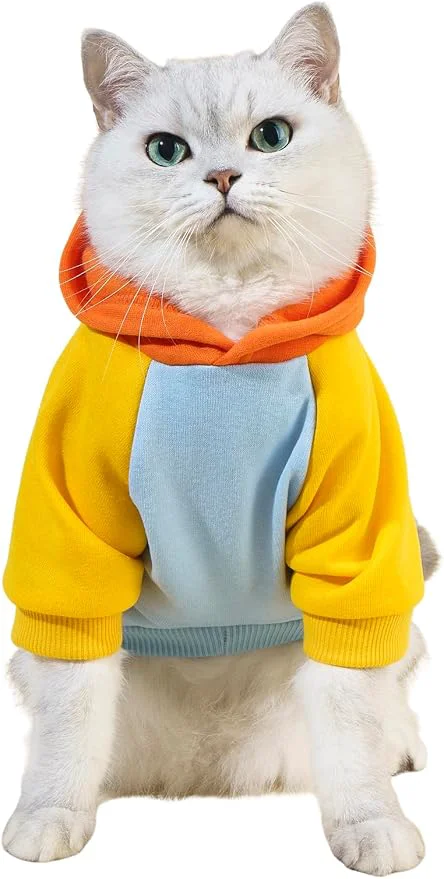 Professional QWINEE Basic Dog Hoodie Sweatshirt Puppy Sweater Warm Cat Costumes Pet Clothes Unique